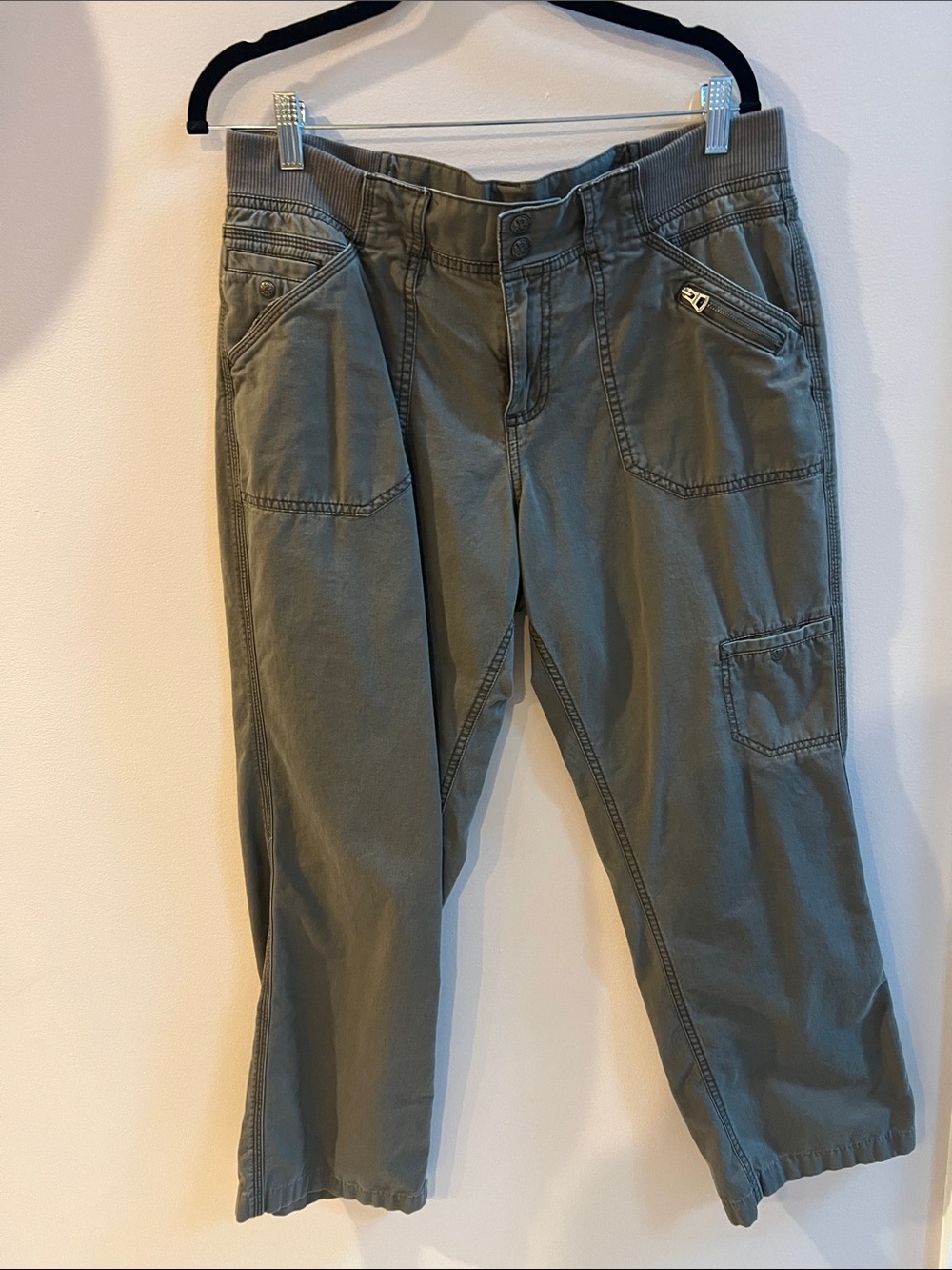 Sonoma Olive Cargo Utility Jeans